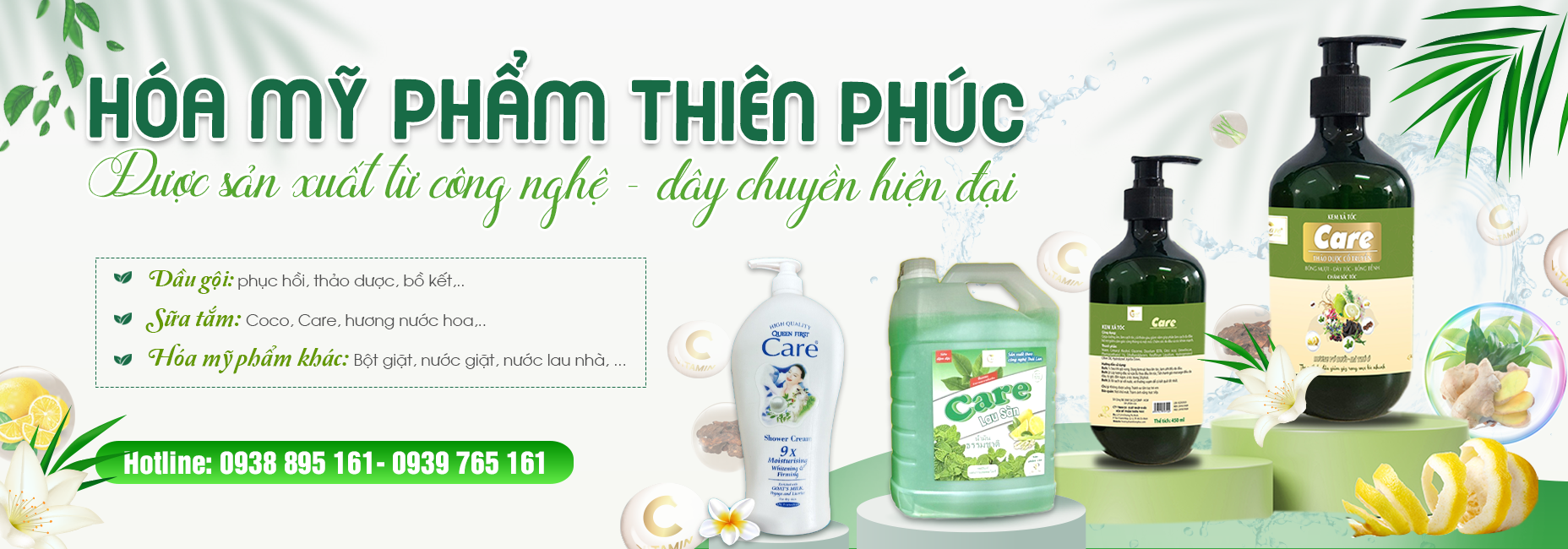 CÔNG TY TNHH SẢN XUẤT - XUẤT NHẬP KHẨU HÓA MỸ PHẨM THIÊN PHÚC